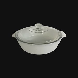 Anchor Hocking Fire King 2QT Casserole Dish White